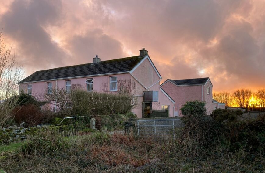 Trewena House at Sunset