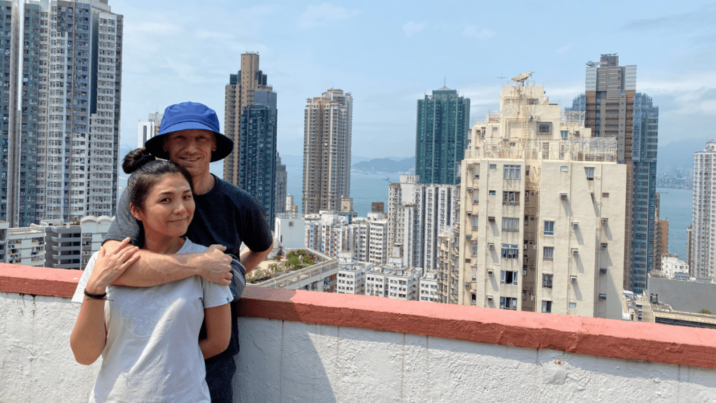 A contrast of city life in Hong Kong and the peaceful countryside in Cornwall.